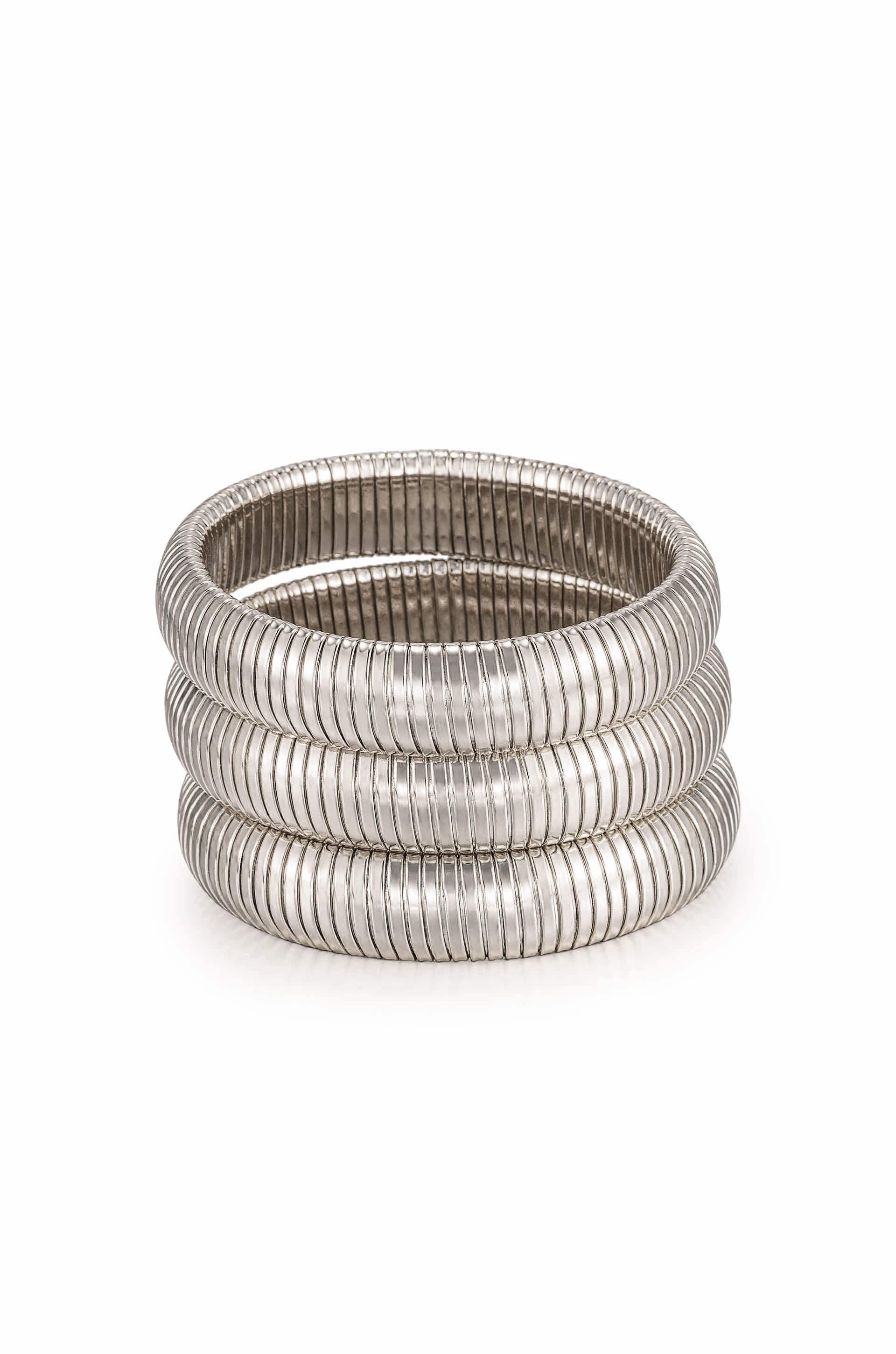 Golden Hour Flex Snake Chain Stretch Bracelet Set | Ettika