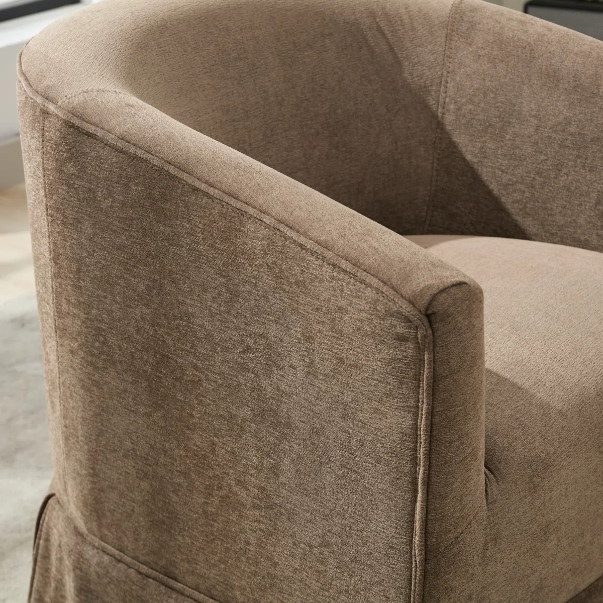 Upholstered Swivel Barrel Chair Set Of 2 | Wayfair North America