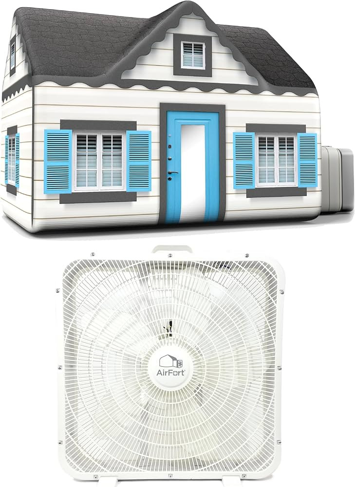 The Original Patented AirFort - Cottage and Glow in The Dark Box Fan Bundle | Amazon (US)