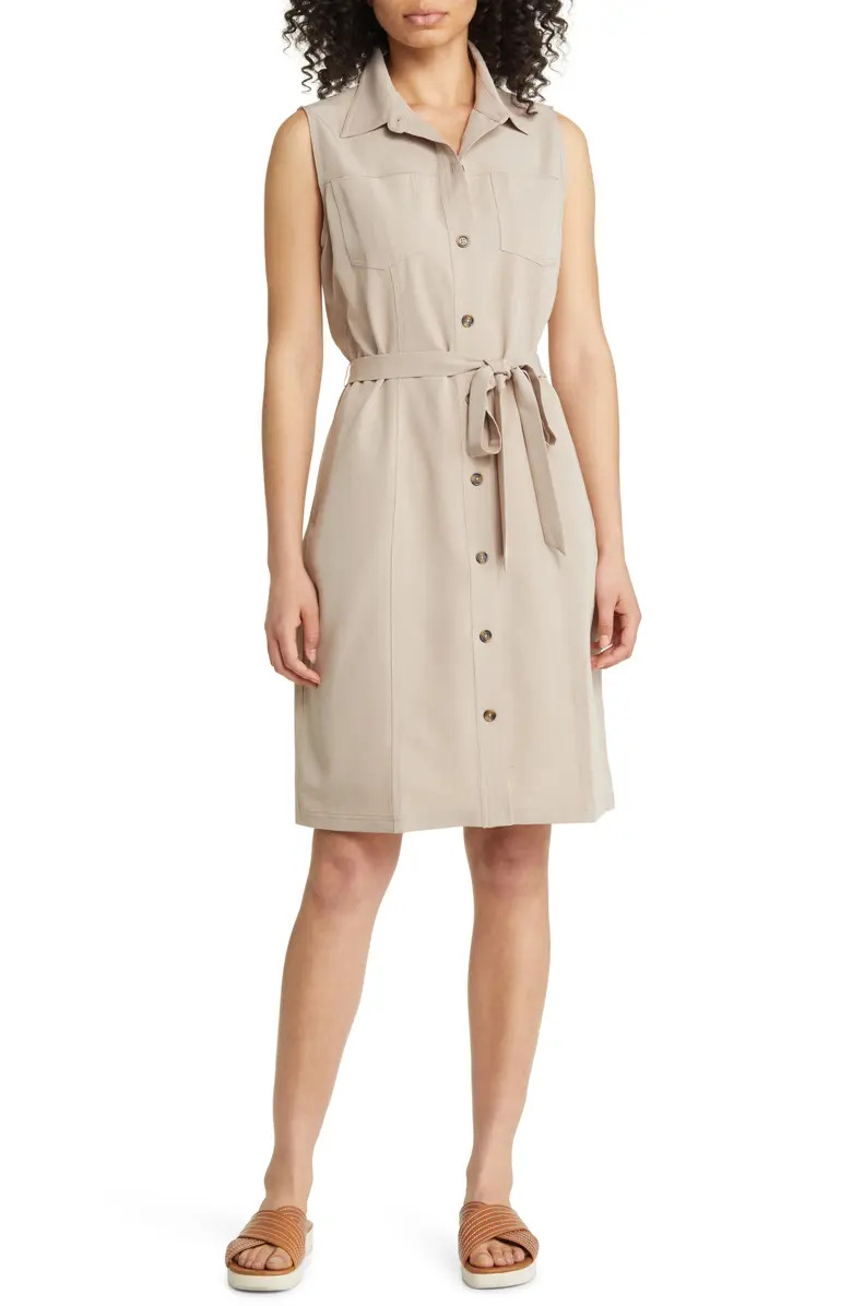 Sleeveless Tie Waist Dress | Nordstrom