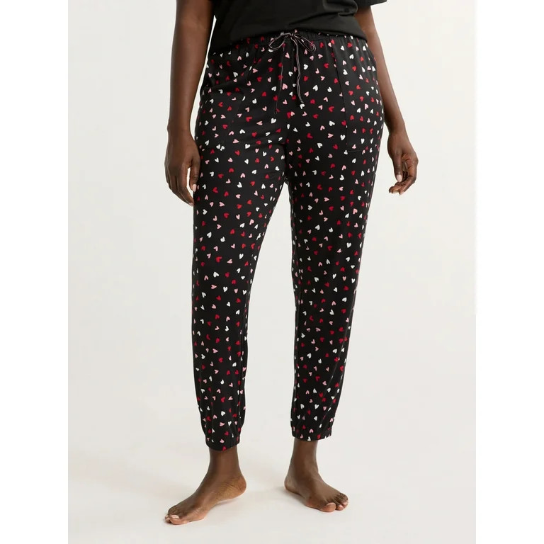 Joyspun Women's and Women’s Plus Hacci Knit Sleep Joggers, Sizes XS to 3X | Walmart (US)