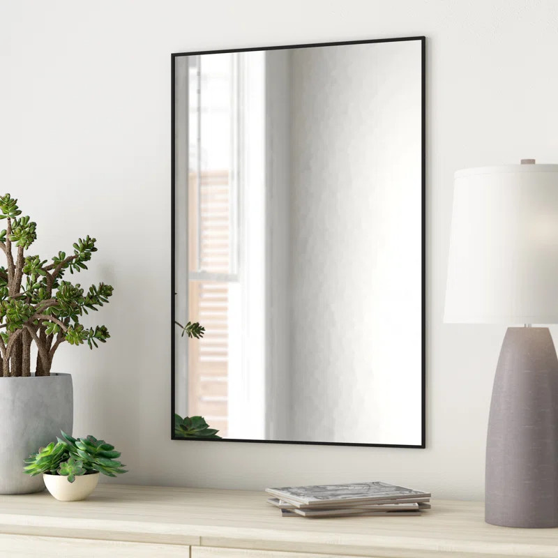 Newtown Rectangle Metal Mirror | Wayfair North America