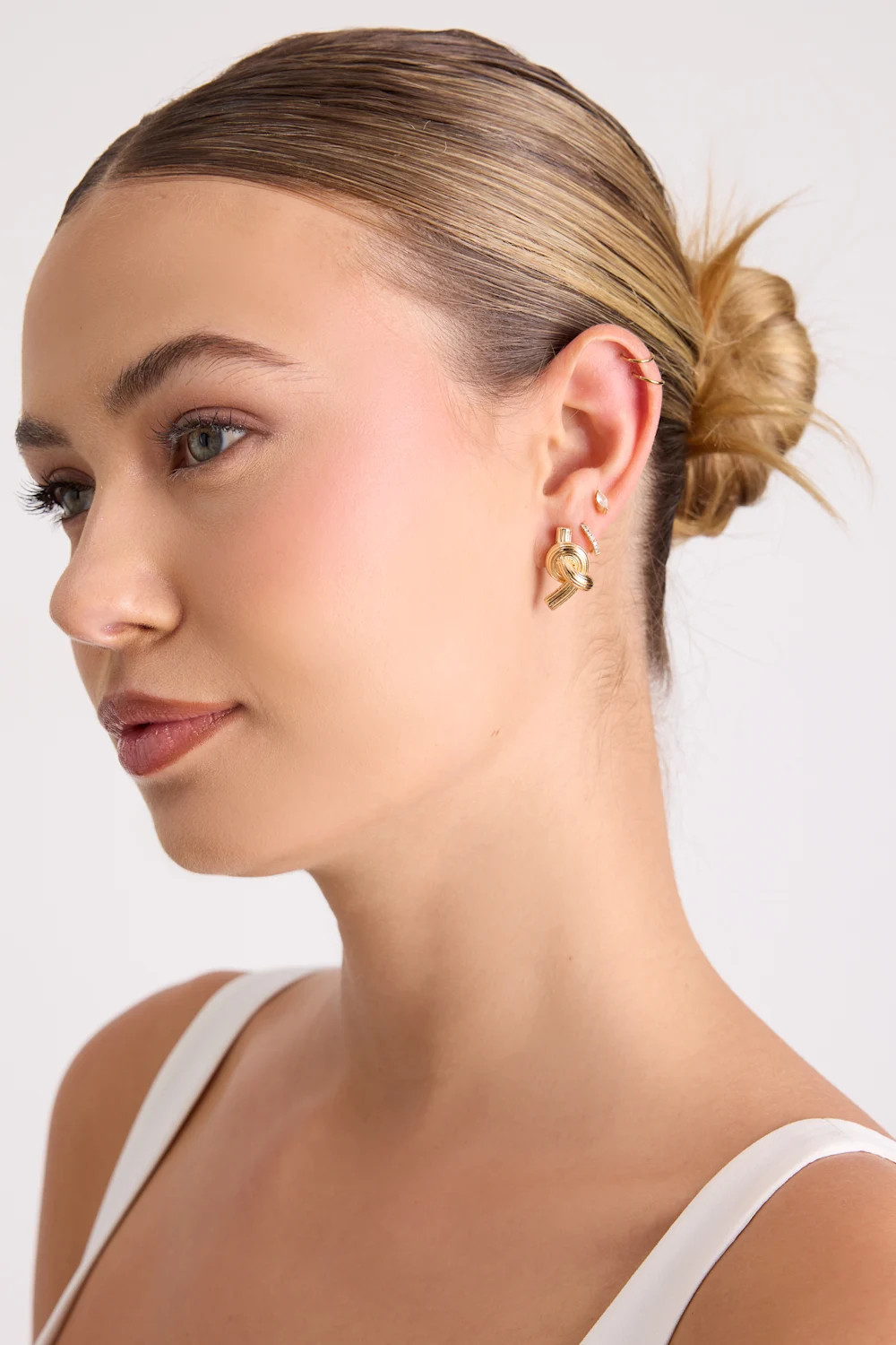 Kemran Gold Knotted Stud Earrings | Lulus