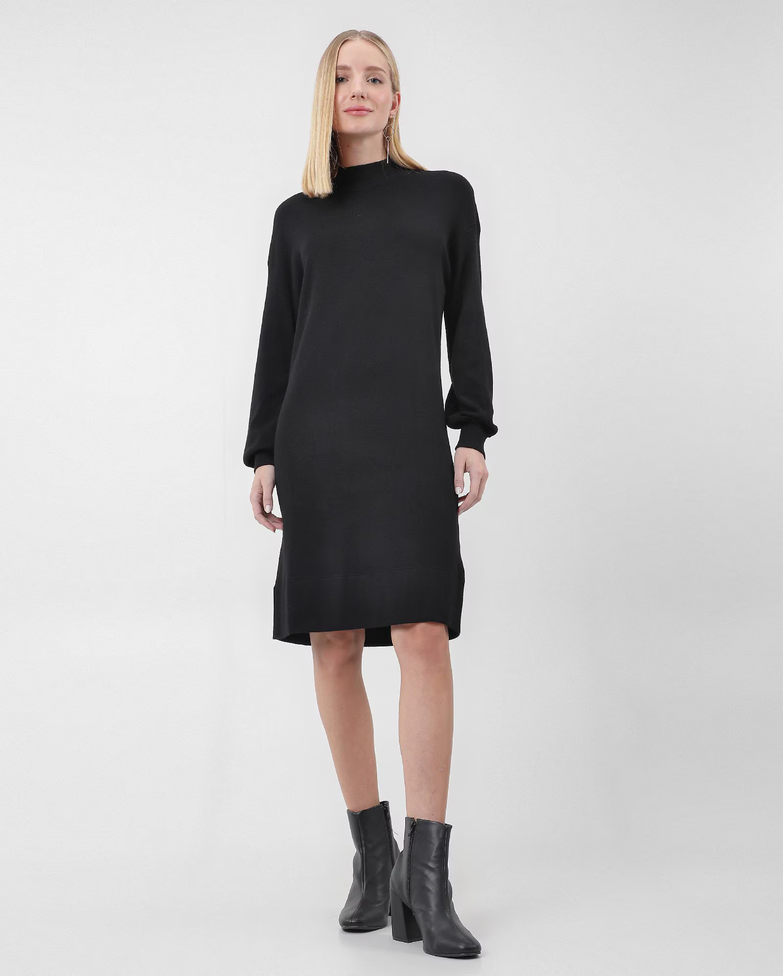 Vestido feminino de tricot manga longa cinza - Cinza Mescla |  AK by Riachuelo | Riachuelo (BR)