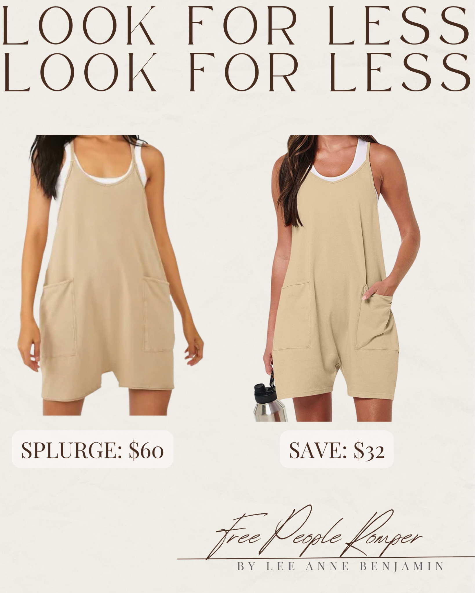 Free People look for less romper! 

Lee Anne Benjamin 🤍

#LTKstyletip #LTKunder50 #LTKsalealert