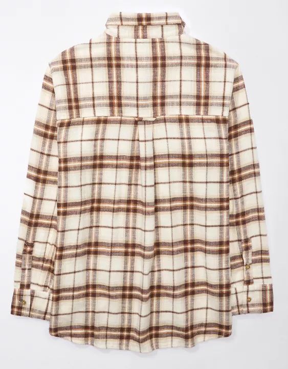 AE Oversized Plaid Flannel Shirt | American Eagle Outfitters (US & CA)