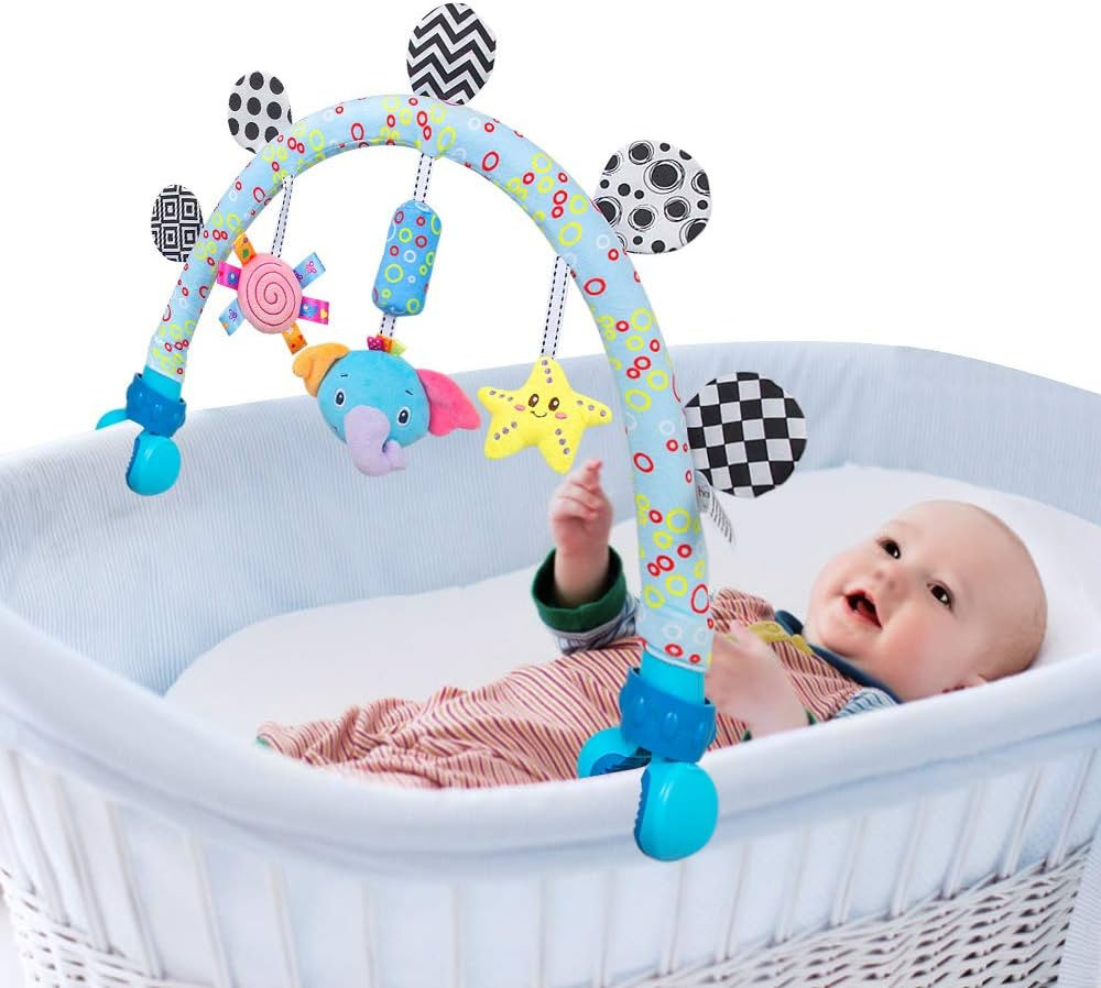 Travel Arch Bassinet Mobile Toys for Infant & Toddlers,Clip on Stroller Toy Crib Accessory & Pram... | Amazon (US)