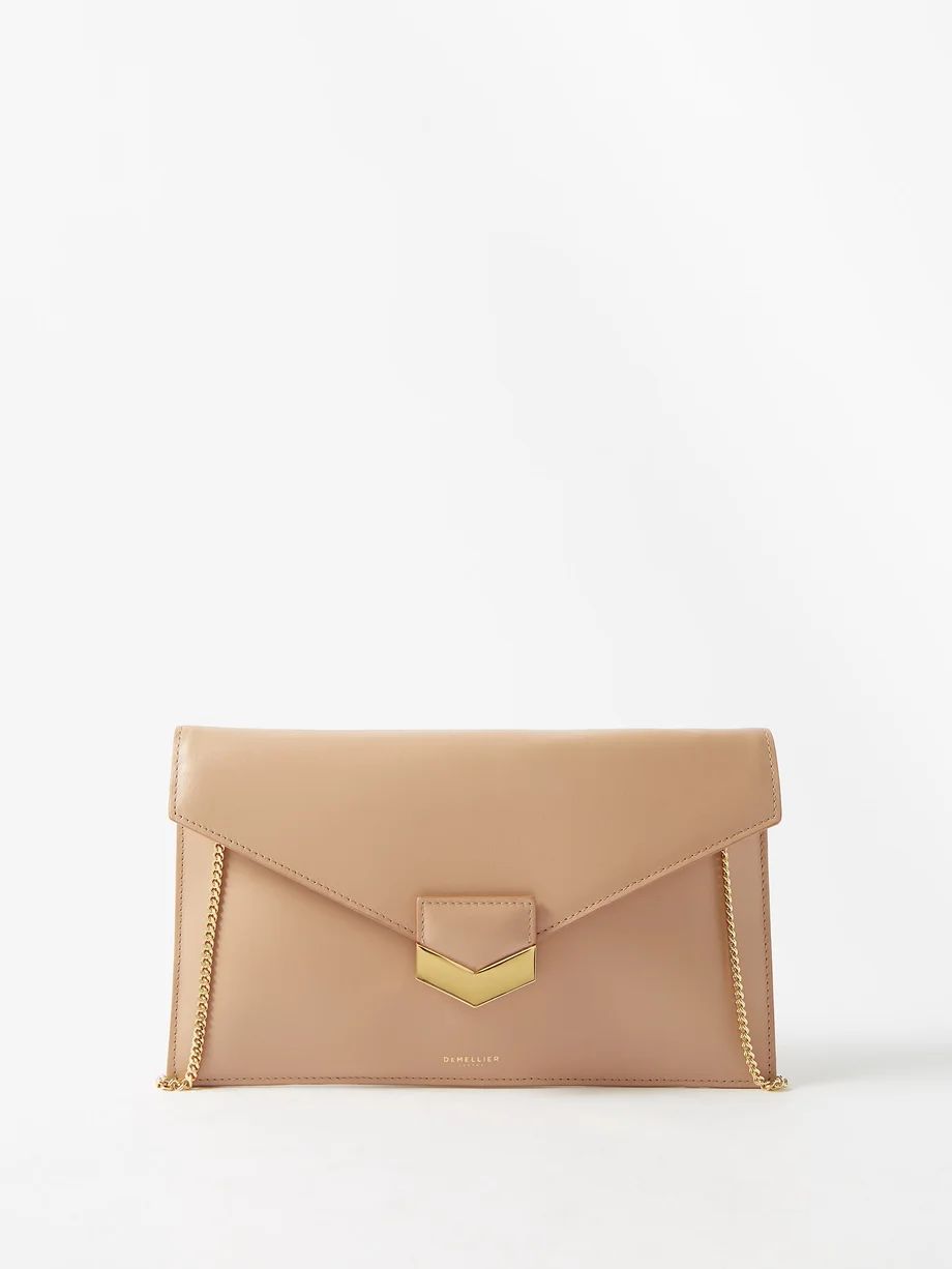 London leather clutch bag | Demellier | Matches (UK)
