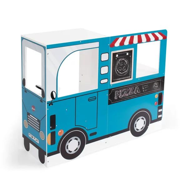 Plum Play 3-in-1 Wooden Street Food Truck and Kitchen with Driving Cab, #41108AD83, Light-Up Burn... | Walmart (US)
