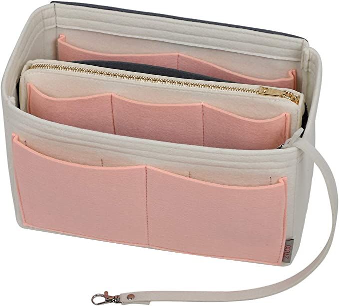 Purse Organizer Insert, Felt Bag organizer with zipper, Handbag & Tote Shaper, For Speedy Neverfu... | Amazon (US)