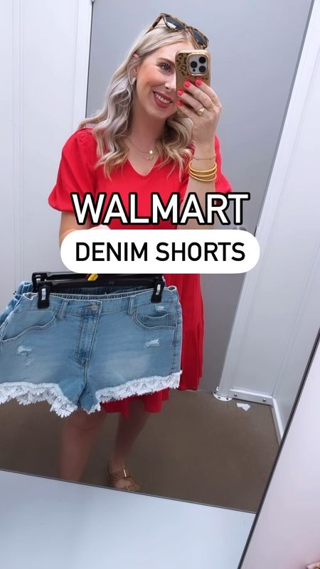 Walmart denim shorts try on, Walmart fashion, summer shorts 

#LTKSeasonal #LTKFindsUnder50 #LTKStyleTip