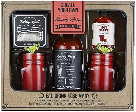 Thoughtfully Gifts, Bloody Mary Cocktail Gift Set, Includes Bloody Mary Mix, Celery Salt, Hot Sau... | Amazon (US)