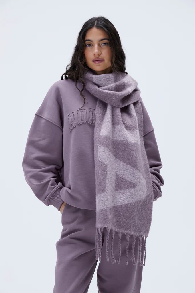 Knit Scarf - Purple | Adanola UK