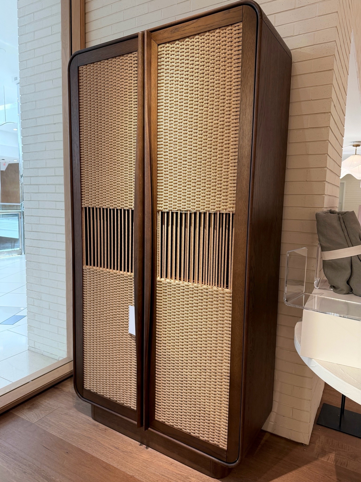 New at Crate & Barrel! 🤎 The Talay Storage Cabinet is one of those pieces that instantly catches your eye. 😍 The combination of rich fumed oak, rounded contours, and handwoven Danish cord panels creates so much texture and visual interest while still feeling refined and modern. ✨ Beautiful hidden storage meets statement furniture. Linked this cabinet and other gorgeous storage pieces here! 🙌🏻 @Crate & Barrel #StorageCabinet #FurnitureFind #CrateAndBarrel

#LTKHome #LTKSaleAlert