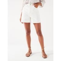 V by Very Denim Bermuda Shorts - White | Very (UK)