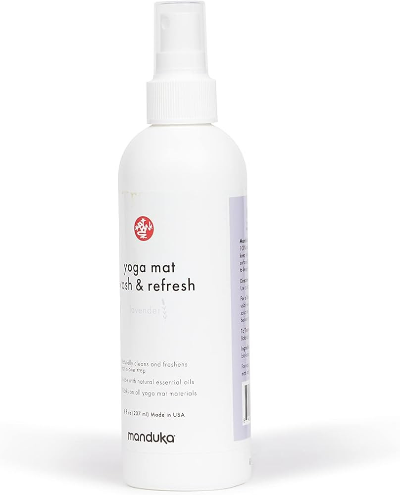Manduka Yoga Mat Wash and Refresh – 100% Natural Essential Oil Yoga Mat Cleaning Spray, Fitness... | Amazon (US)