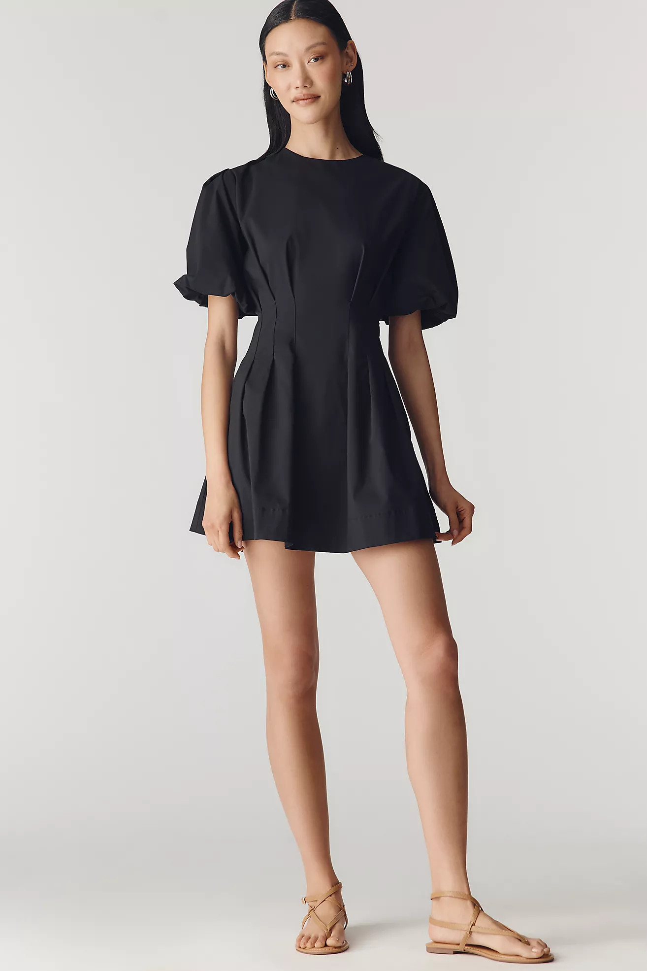 Exquise Tobie Puff-Sleeve Mini Dress | Anthropologie (US)
