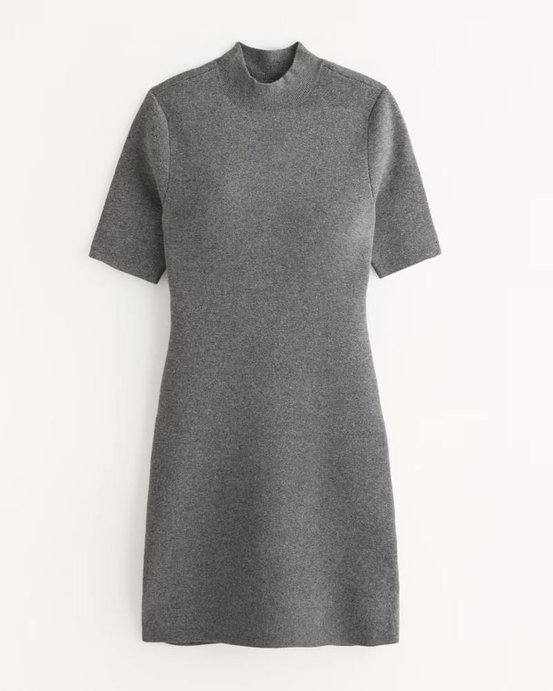 Mockneck Mini Sweater Dress | Abercrombie & Fitch (US)