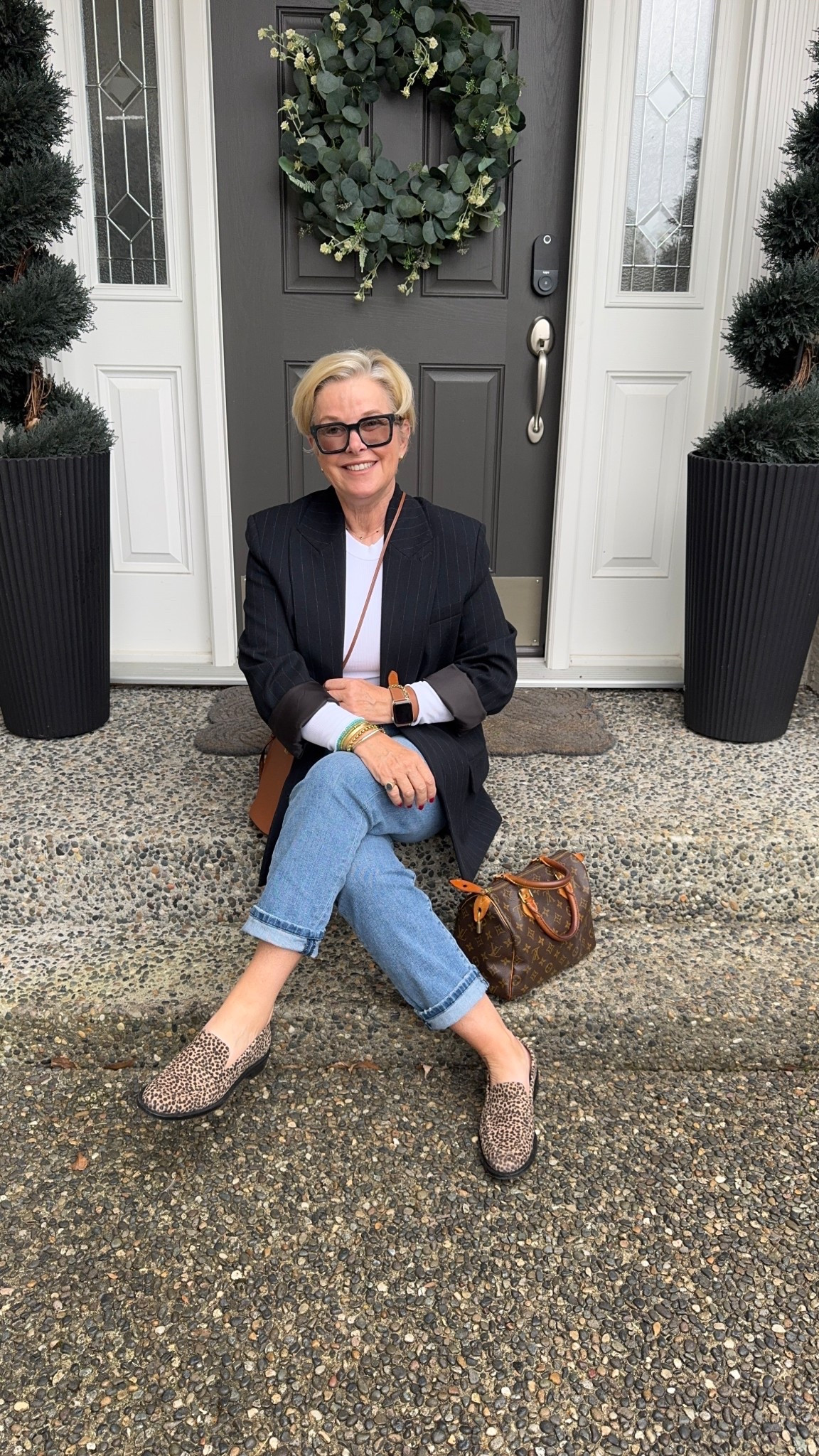 Going downtown uniform. 
Jeans, blazer and loafers  

#LTKootd #LTKdayinmylife