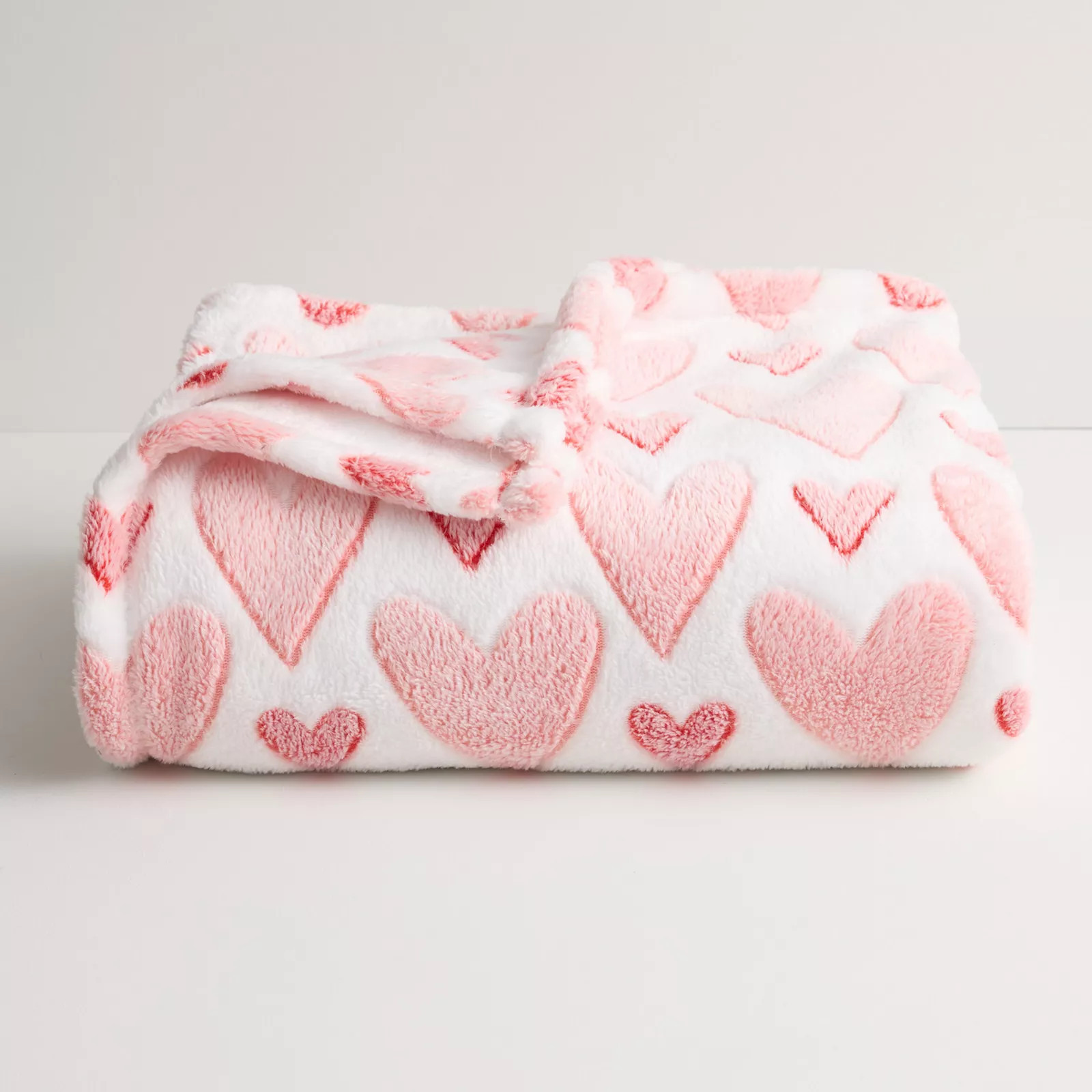 The Big One® Valentine's Day Hearts Oversized Supersoft Plush Throw, Simple Hearts | Kohl's