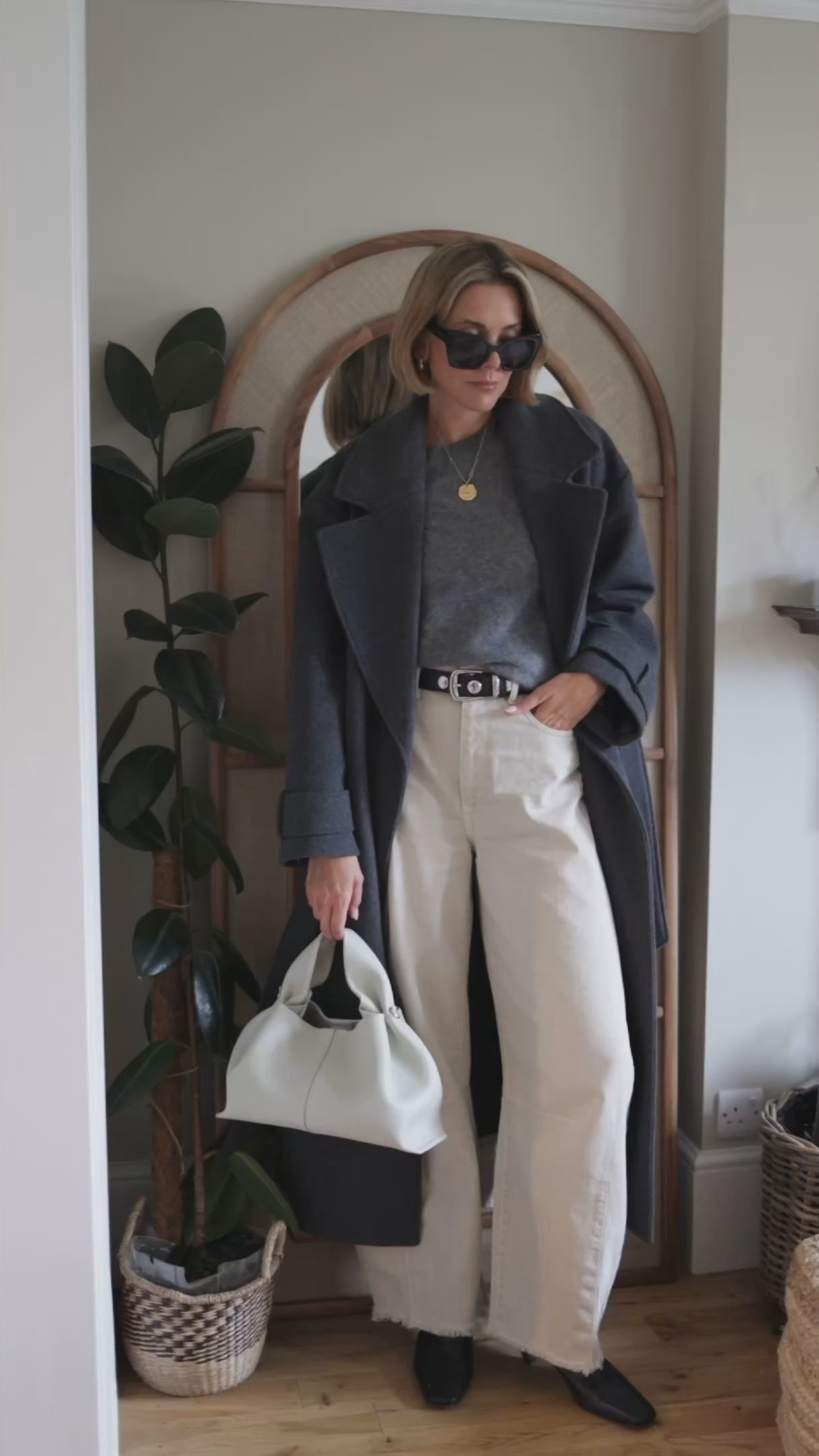 Outfit Inspiration, Jeans, Cashmere Knitted T-Shirt, Leather Belt, Boots, Wool Coat, Necklace, Earrings, Sunglasses, AllSaints, Arket, Mint Velvet, Aligne, Monica Vinader 

 

#LTKFashionMonth #LTKuk #LTKstyletip
