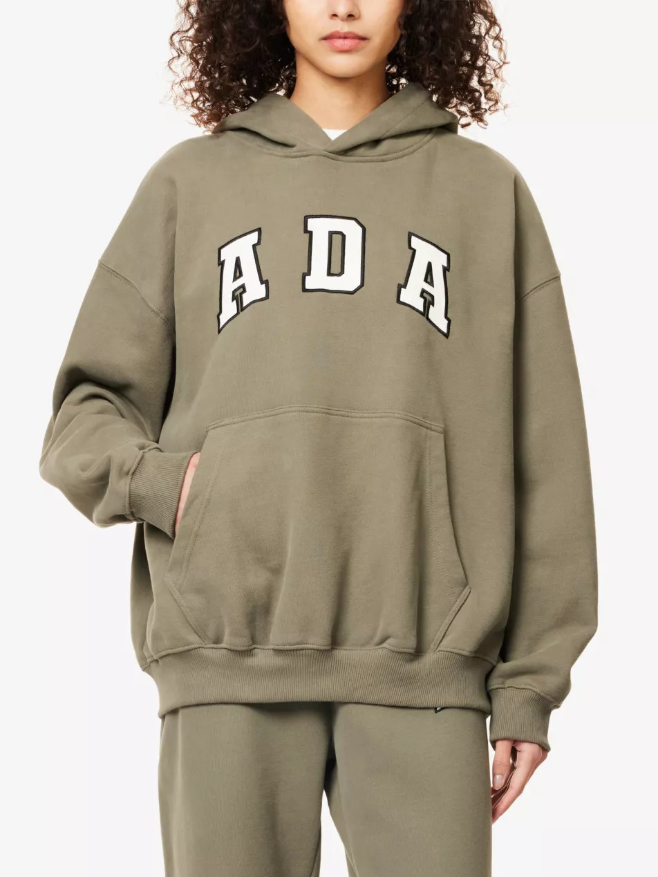 Oversized-Fit Logo-Embroidered Cotton Hoody | Selfridges