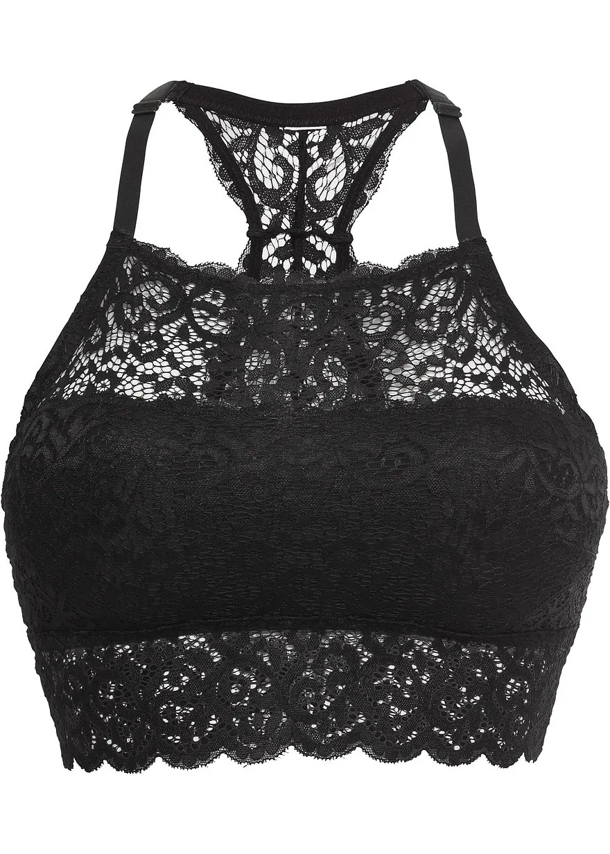 Modisches Bustier mit Spitze - schwarz - Damen | bonprix | Bonprix DE
