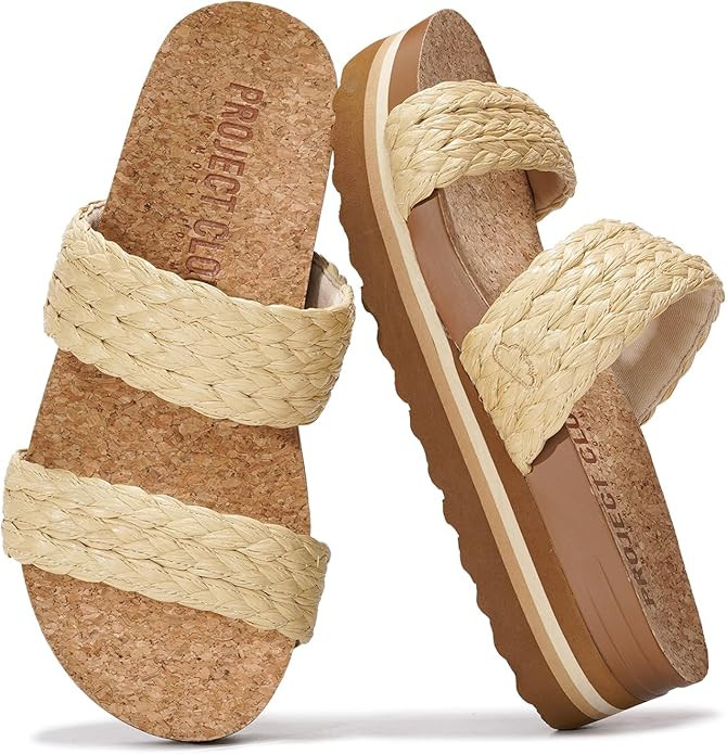 Project Cloud Fashion Womens Sandals - Memory Foam Insole and Comfortable Platform Sandals for Wo... | Amazon (US)