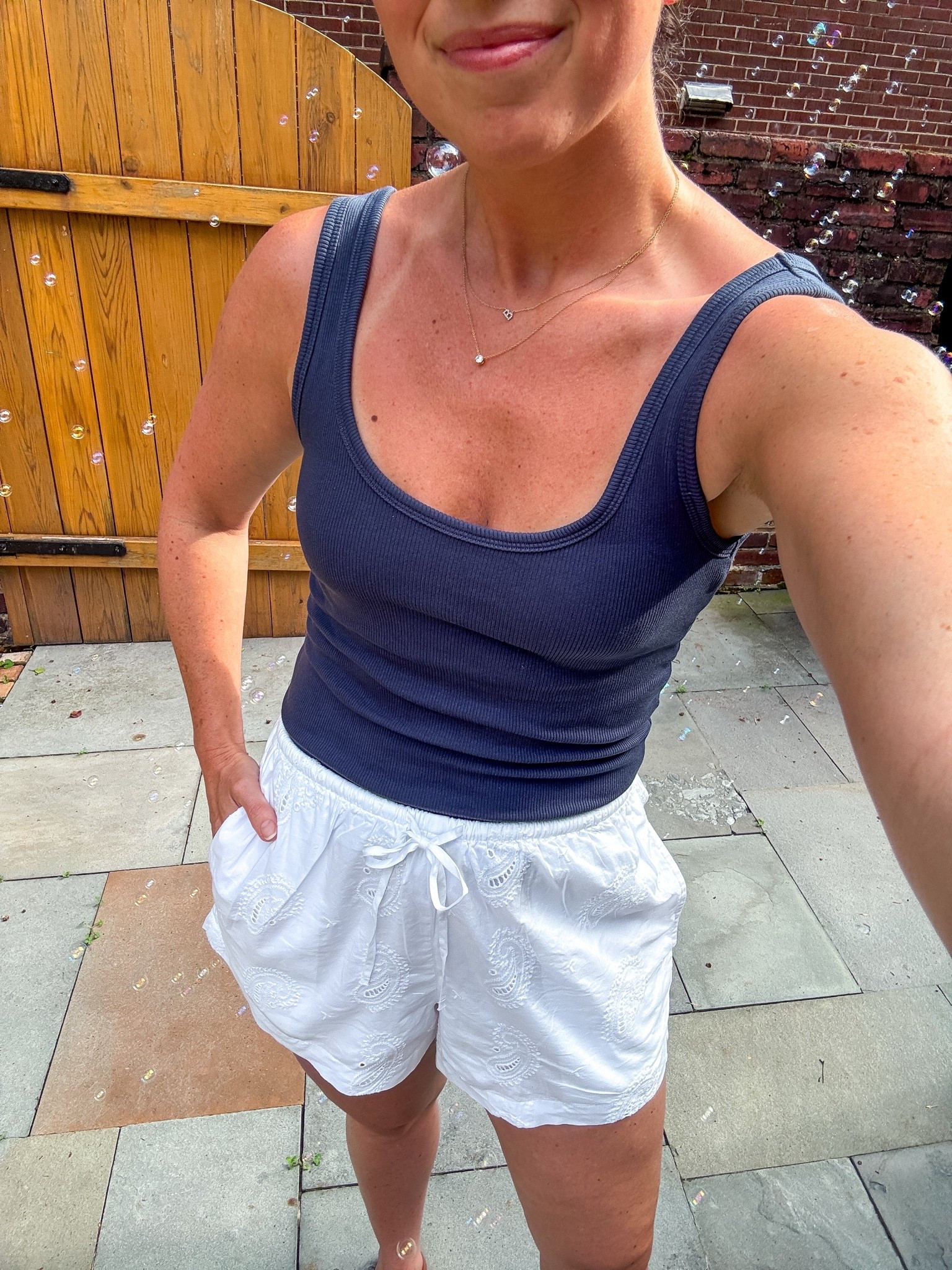 Bra free ribbed tank - my summer uniform!

#LTKmomlife #LTKootd