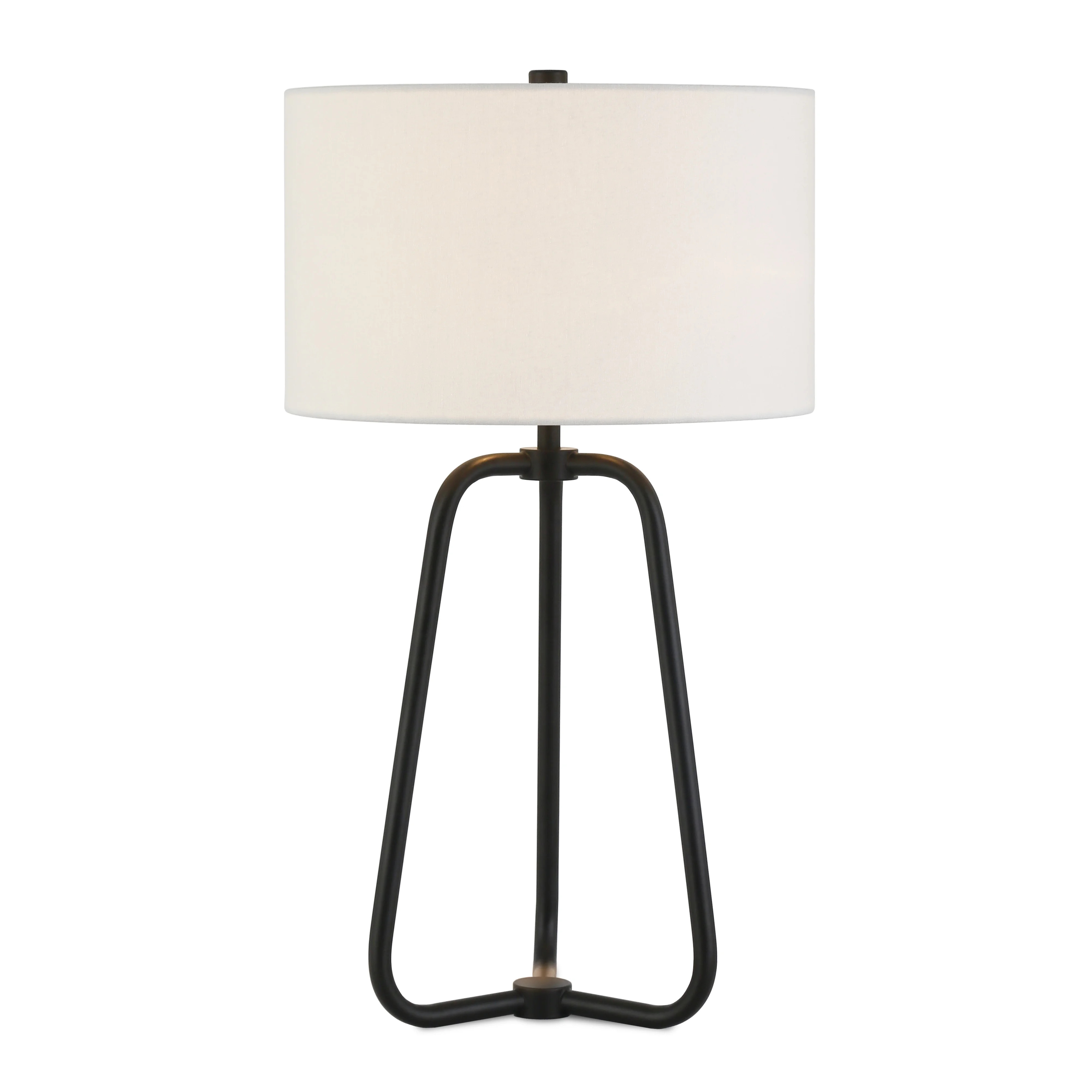 Evelyn&Zoe Marduk Mid-Century Modern Metal Table Lamp, Black | Walmart (US)