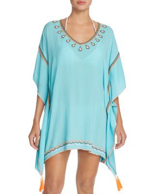Surf Gypsy Embroidered Tassel Tunic Swim Cover-Up | Bloomingdale's (US)