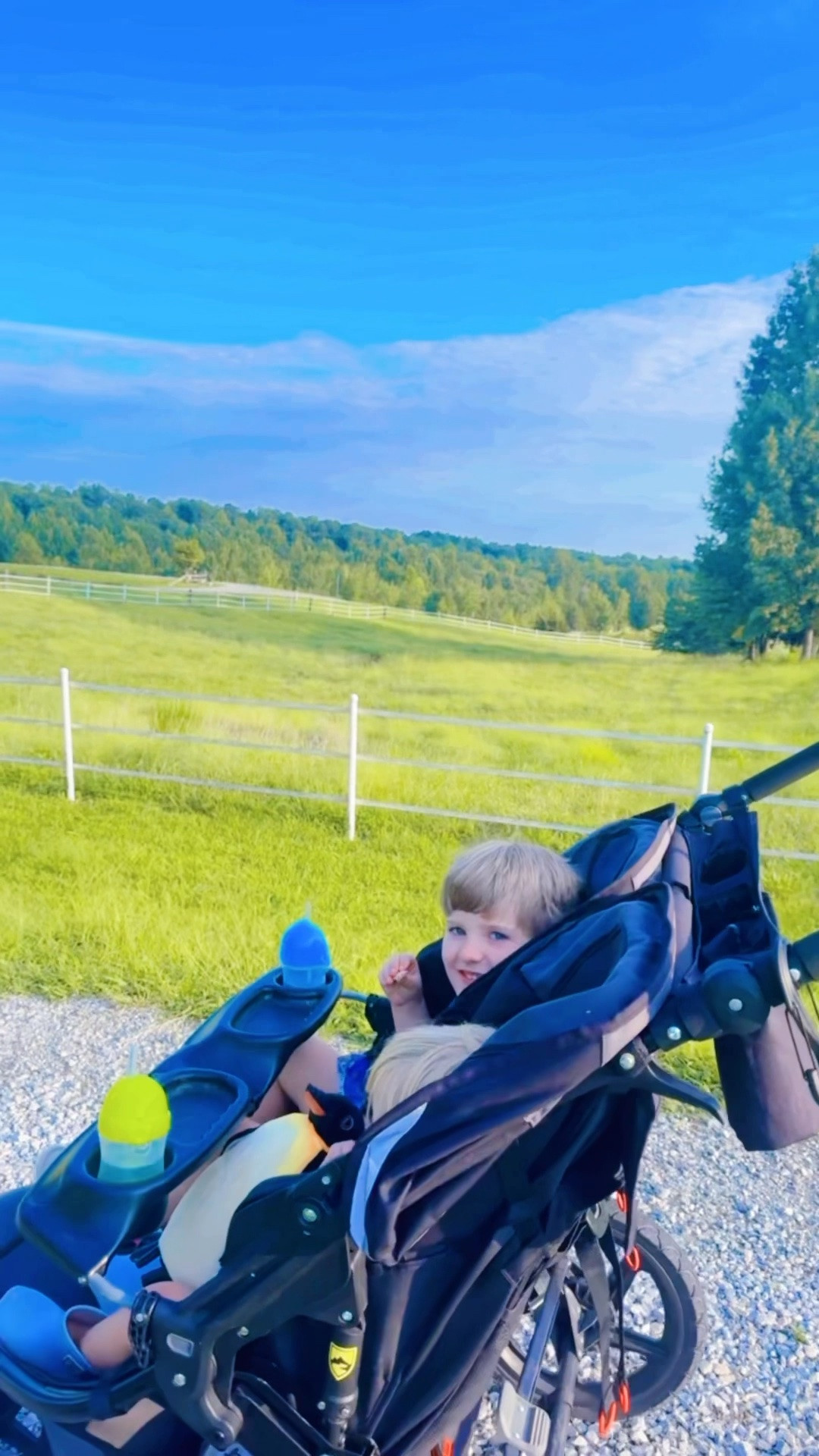 a sweet evening 🌅 out here around the farm with “Dada” cutting the grass 🚜 (& the boys getting to go for a “ride” ofcourse 🤭), walking to visit a neighbor 🫶🏽, and some backyard baseball ⚾️ as the sun was going down!! 🌞