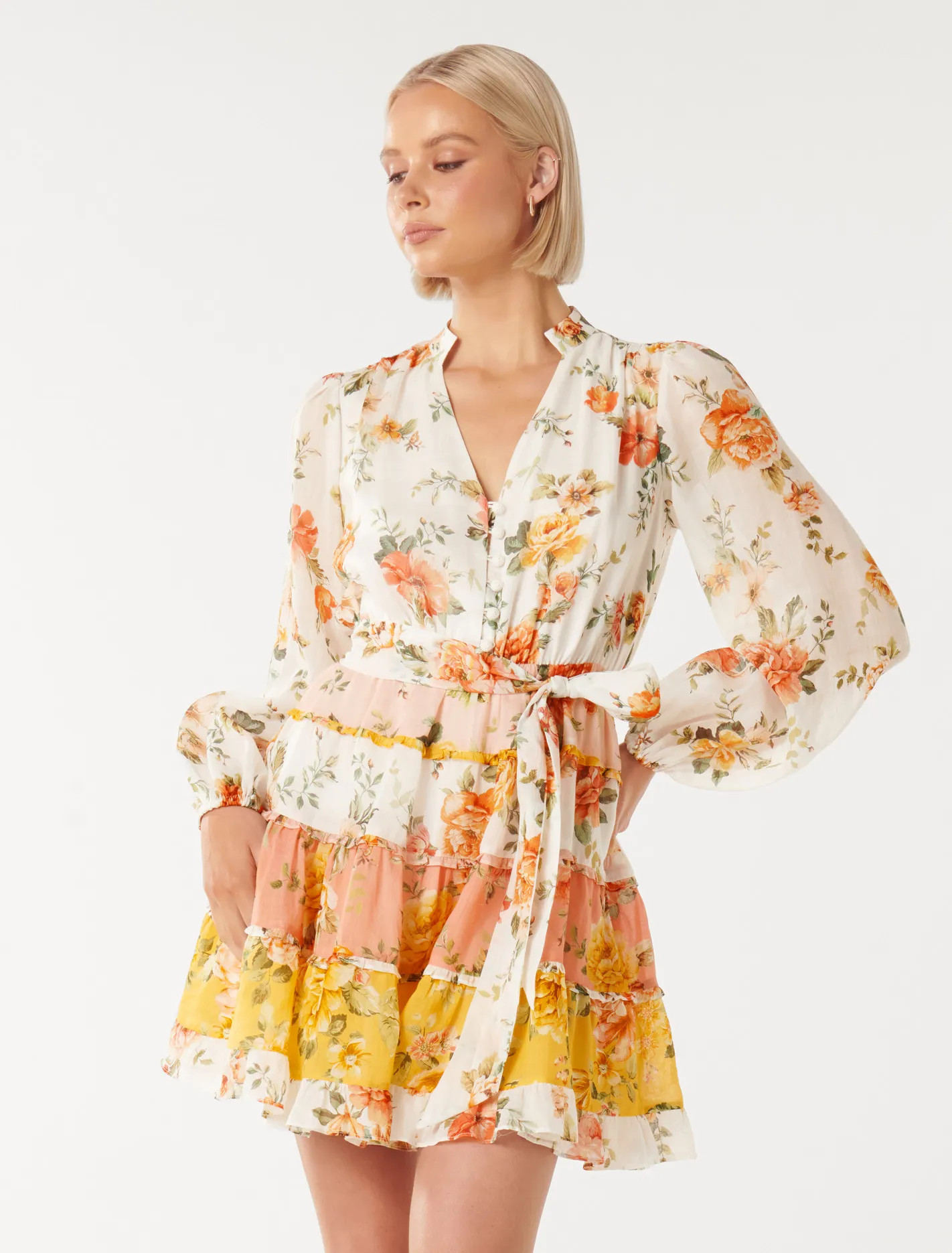 Josie Long-Sleeve Mini Dress | Forever New (AU)