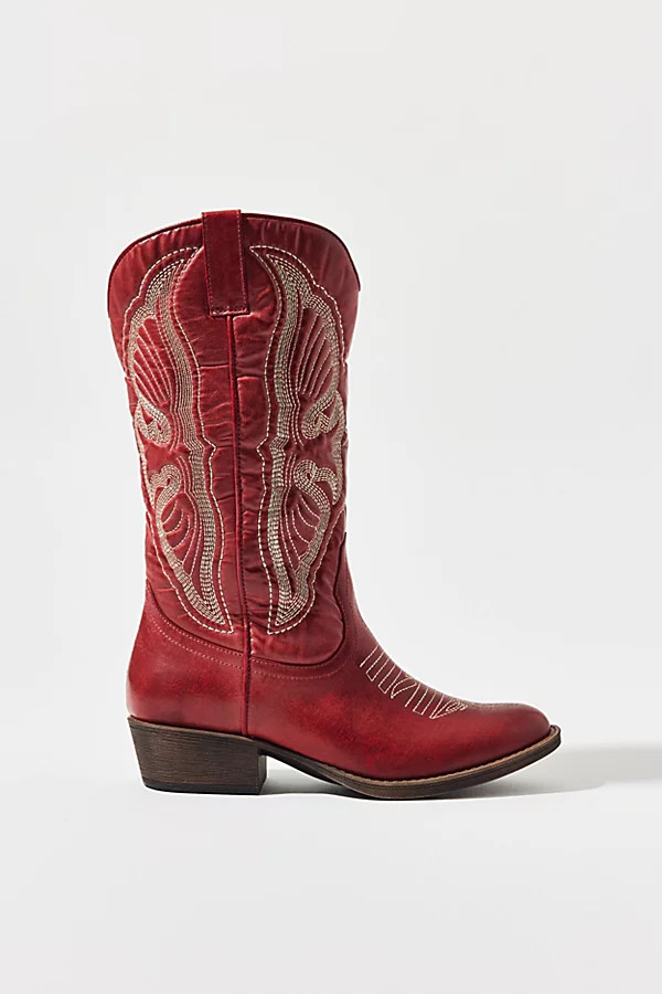 Coconuts By Matisse Footwear Gaucho Cowboy Boot in Red, Women's at Urban Outfitters | Urban Outfitters (US and RoW)