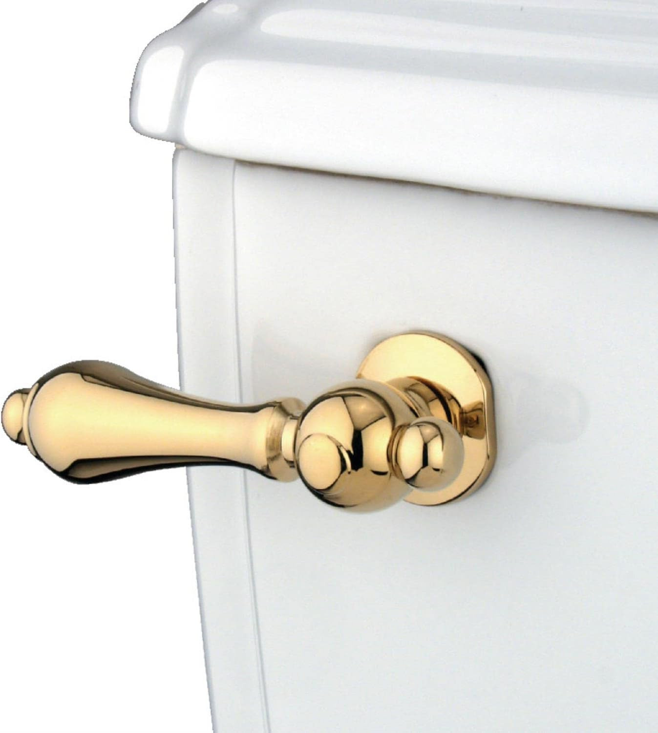 Kingston Brass KTAL32 Restoration Front Mount Toilet Tank Lever, Left/Right Installation in Polished Brass | Amazon (US)
