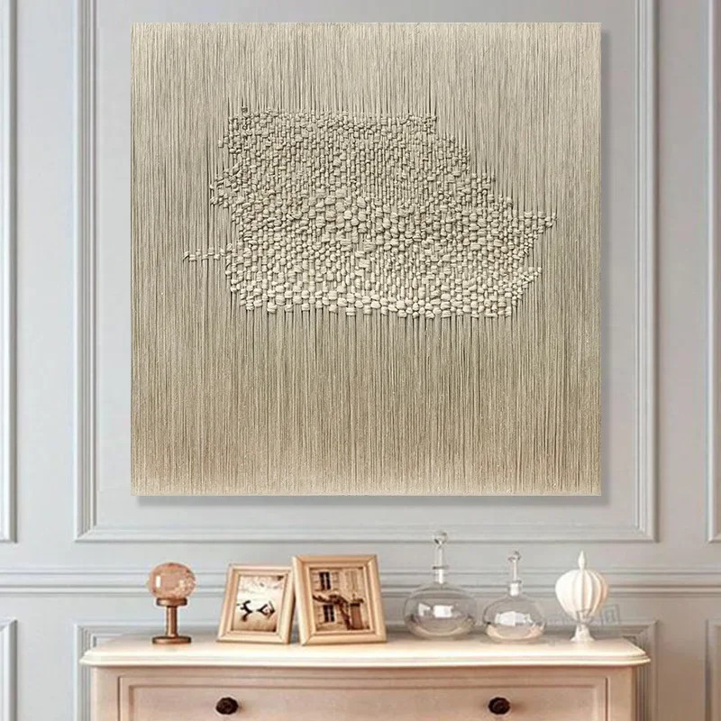 z Home Decor Modern Handmade Knitting Cotton Thread Painting And Wall Art Abstract Mixed Media Ar... | AliExpress (US)