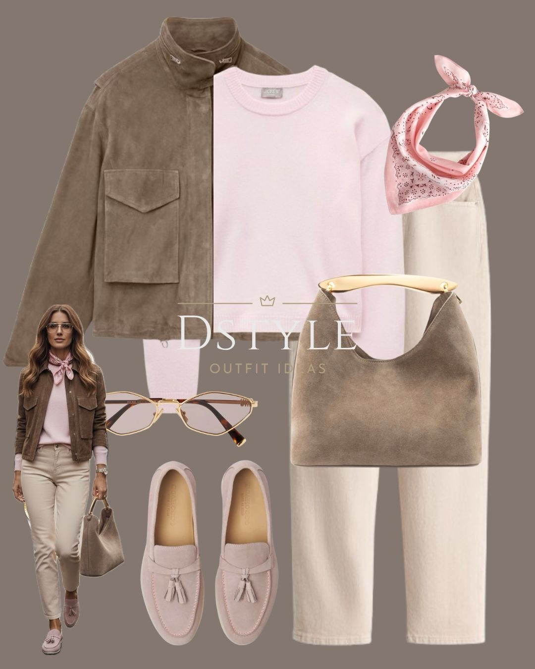 It’s all in the details! From the rose-tinted sunglasses to the silk neck scarf, I’m loving these soft accents for the new season. This taupe suede bag from @Elleme is the perfect investment piece—the hardware acts like jewelry for your arm and the neutral suede goes with absolutely everything. 
 
Silk scarf style, neutral suede, statement handbag, minimalist fashion, capsule wardrobe. 

 

#LTKWorkwear #LTKootd