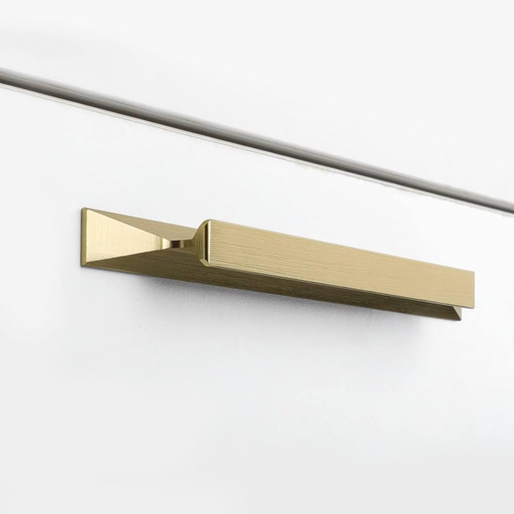 goldenwarm Gold Cabinet Pulls 10 Pack Drawer Pulls Hardware for Kitchen Cabinets LS7024BB96 3-3/4... | Amazon (US)