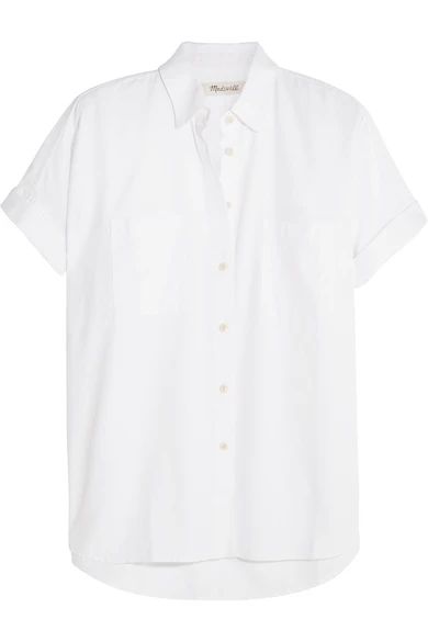 Madewell - Courier Cotton-twill Shirt - White | NET-A-PORTER (US)