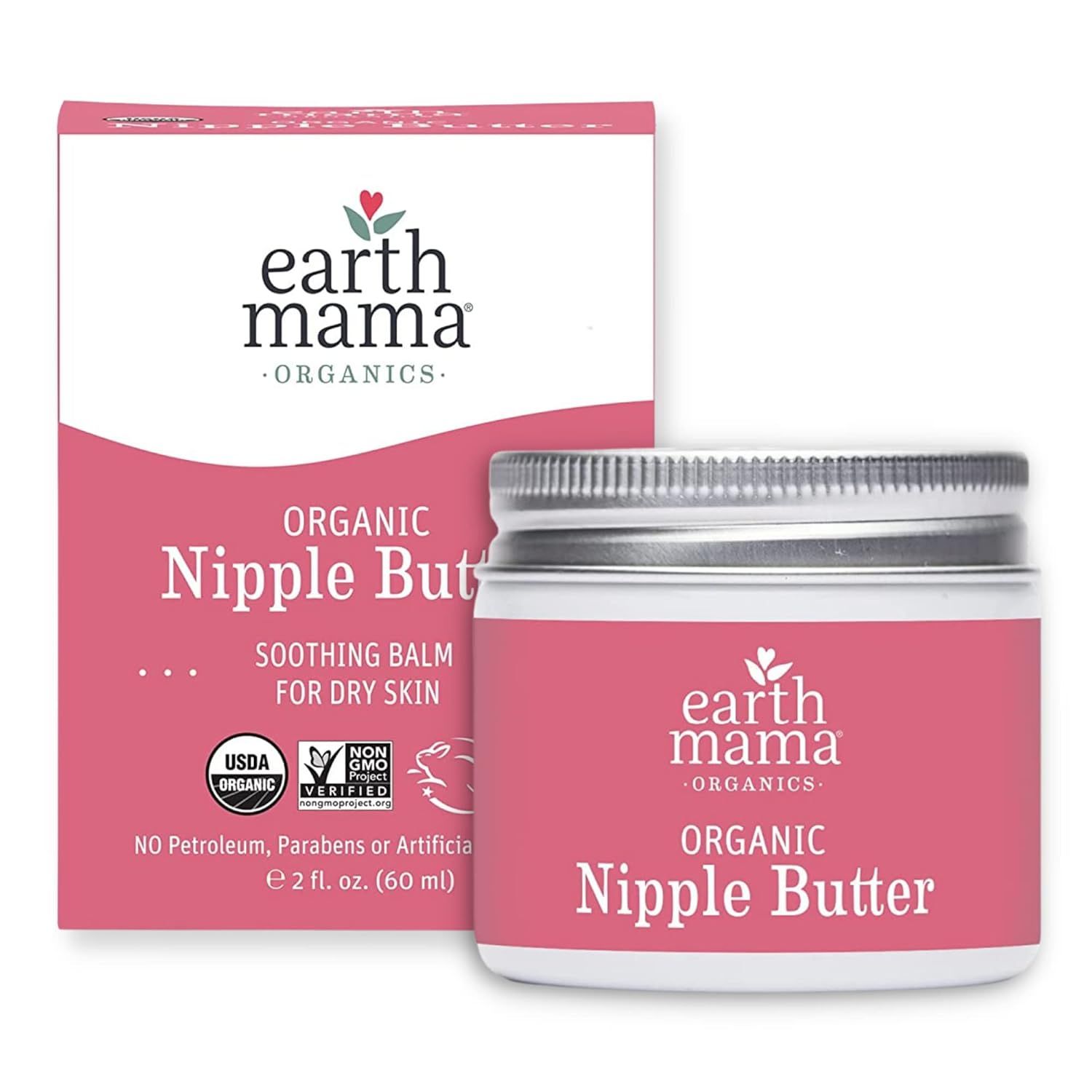 Organic Nipple Butter Breastfeeding Cream by Earth Mama | Lanolin-free, Safe for Nursing & Dry Sk... | Amazon (US)