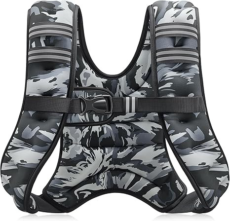 ZELUS Weighted Vest, 6lb/8lb/12lb/16lb/20lb/25lb/30lb Weight Vest with Reflective Stripe for Work... | Amazon (US)