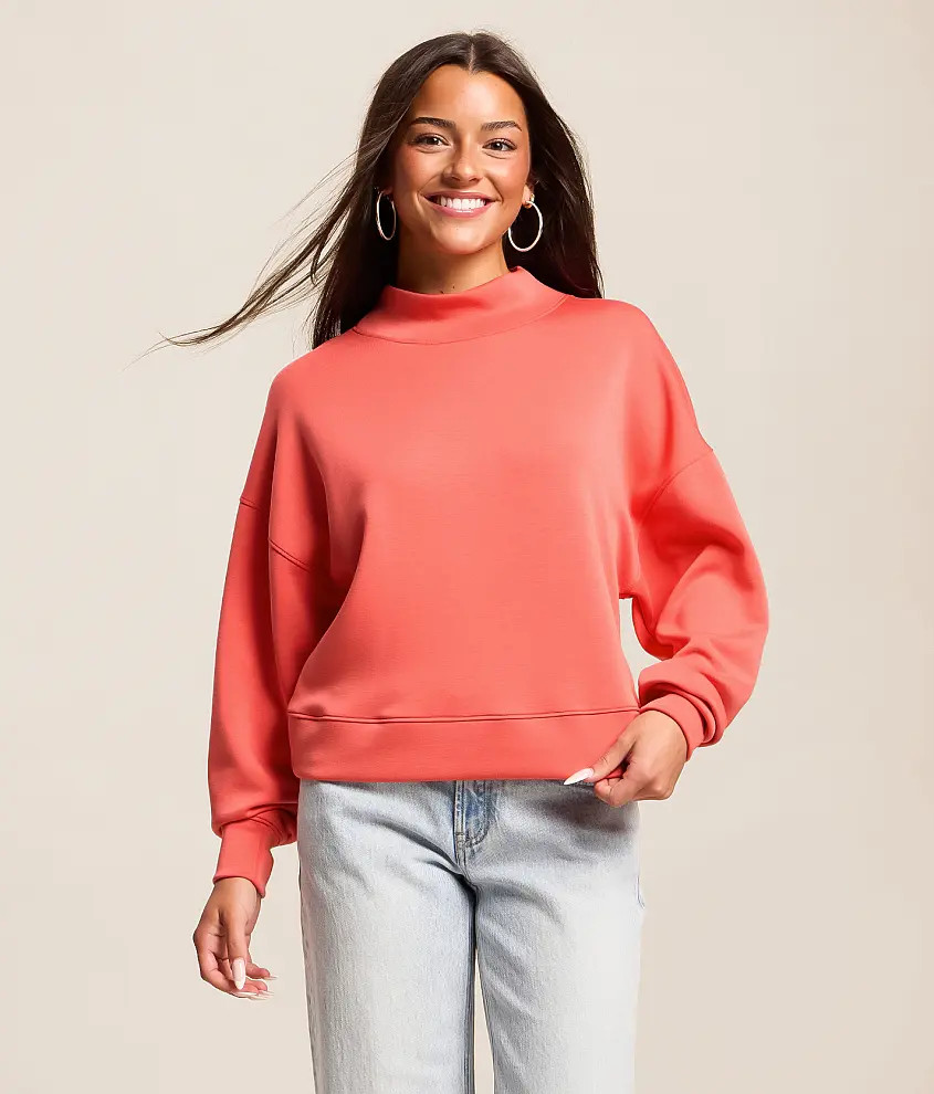 Mock Neck Pullover | Buckle
