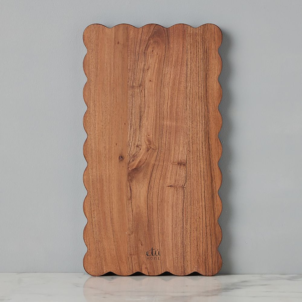 Scalloped Wood Cutting Board | West Elm (US)
