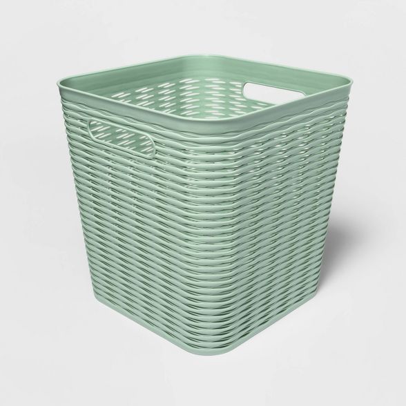 11" 16L Wave Design Cube Basket - Room Essentials™ | Target