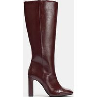Zara - Wide Heeled Boots - Women - Burgundy Red - Women | Zara US