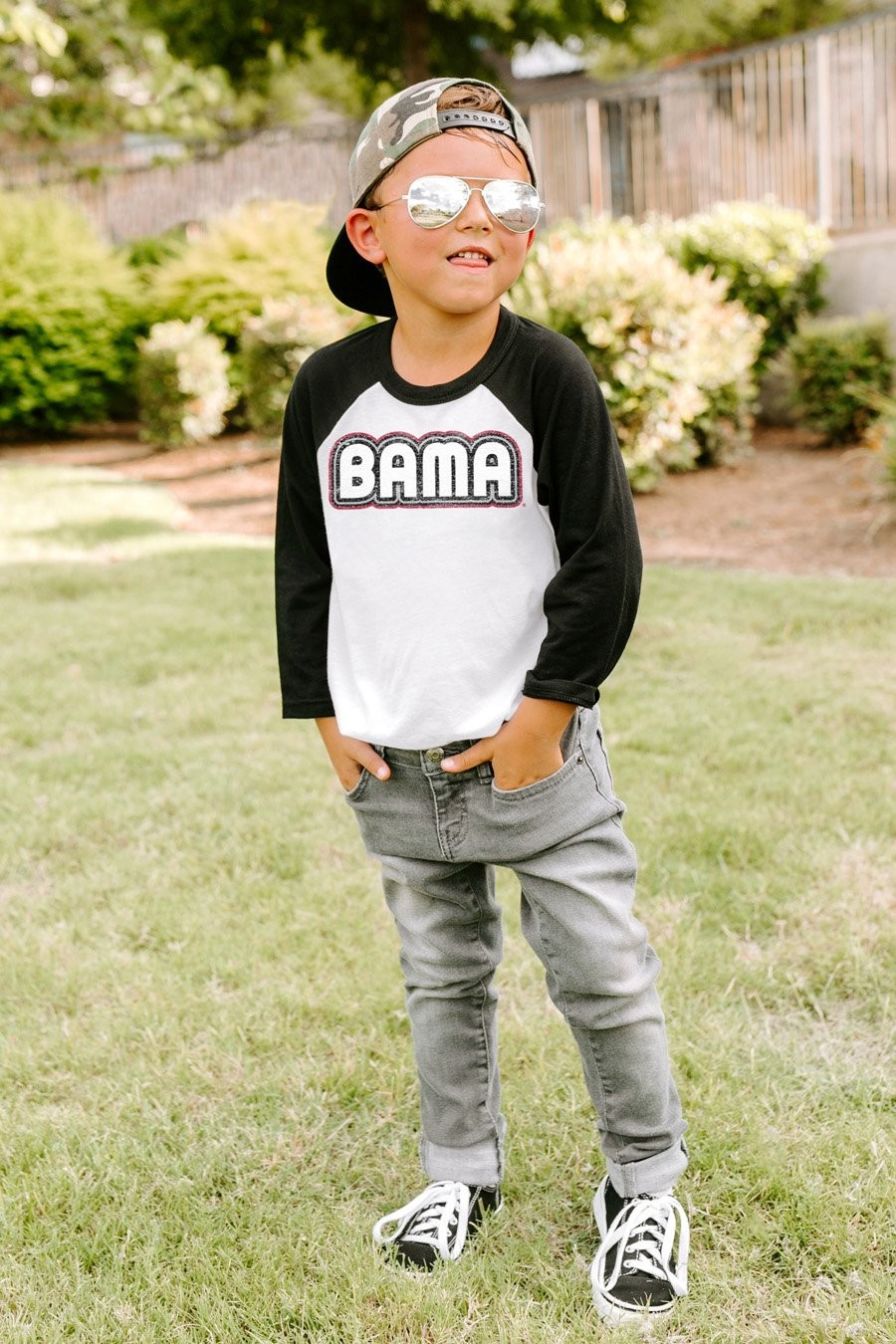 Alabama Crimson Tide "It's a Win" Youth Raglan Tee | GAMEDAY COUTURE LLC