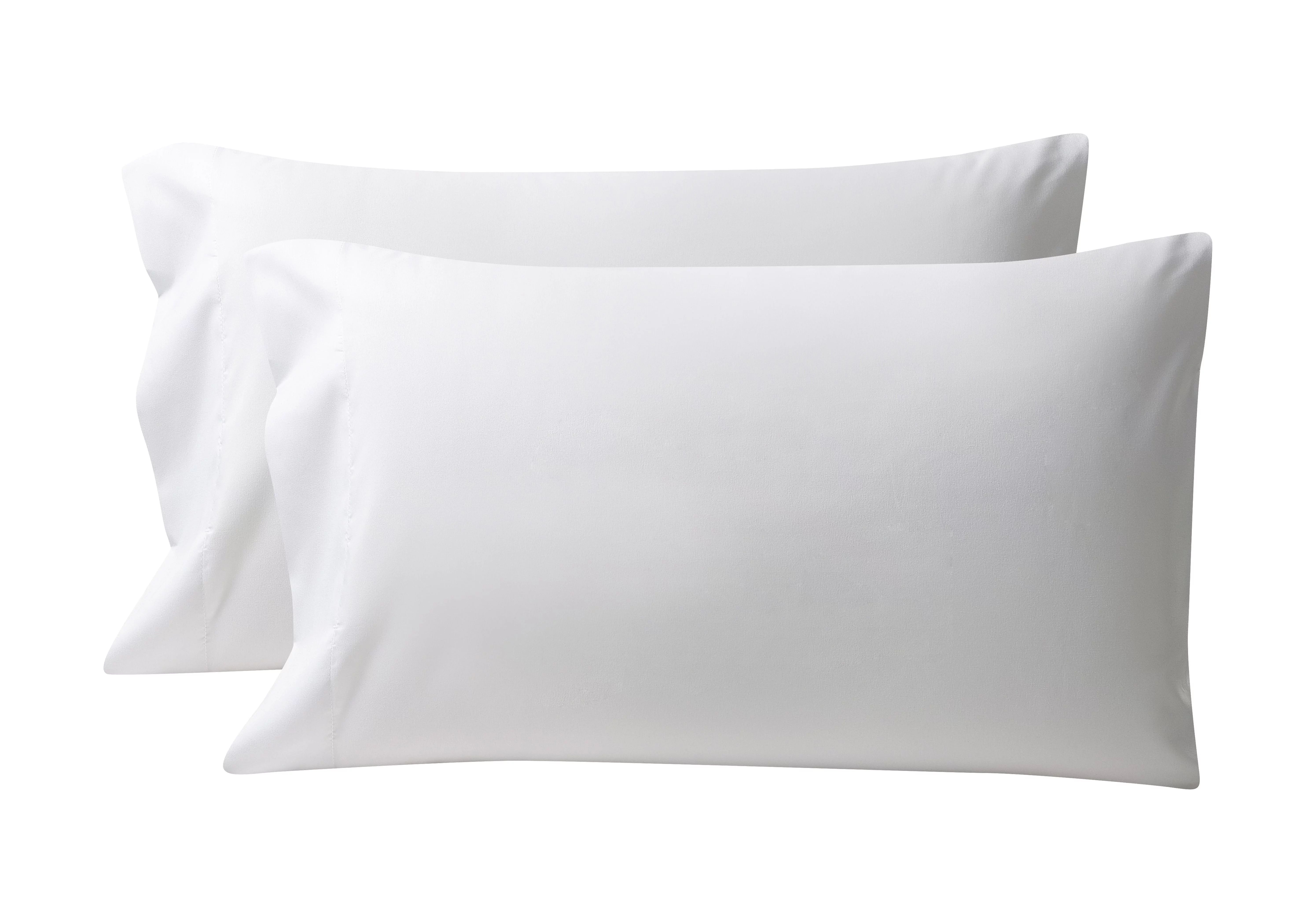Mainstays Ultra Soft High Quality Microfiber Standard/Queen Arctic White Pillowcase Set | Walmart (US)