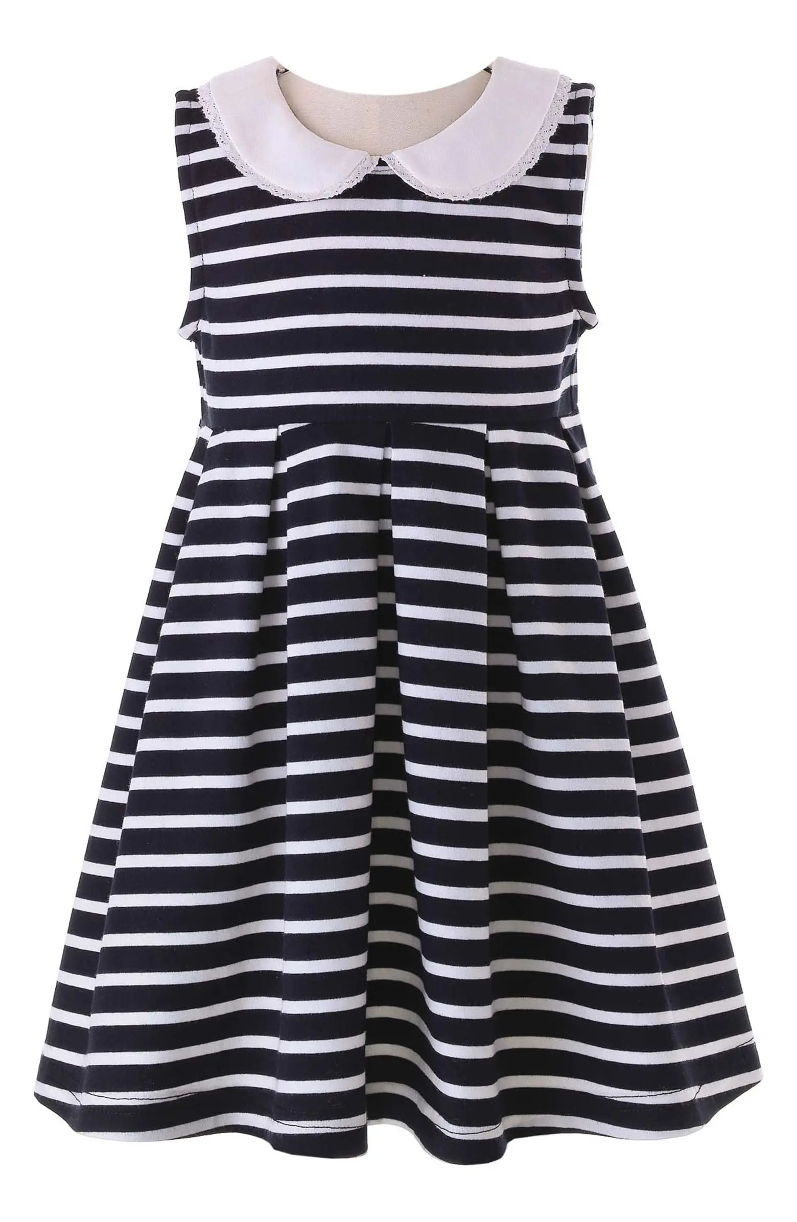 Rachel Riley Breton Stripe Sleeveless Cotton Dress | Nordstrom | Nordstrom