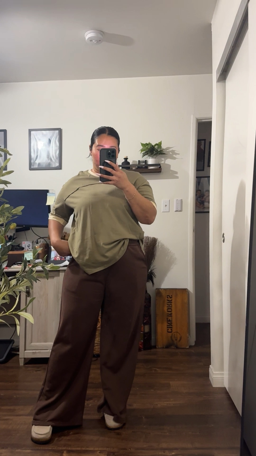 Today’s wfh outfit. Another warm day in Los Angeles and I love how lightweight and comfy this look is and I still feel out together.

Shirt- medium/ runs big / super comfortable 
Pants (from a matching set) - large/ super comfortable and tummy friendly 
Clogs- 8.5 / tts and comfortable 

Casual outfit 
Spring outfit 
WFH outfit 
Mom outfit 
Midsize outfit 
Curvy fashion 
Spring shirt 
Comfy outfit 
Spring shoes 


#LTKootd #LTKMidsize #LTKmomlife

#LTKMidsize #LTKootd #LTKmomlife