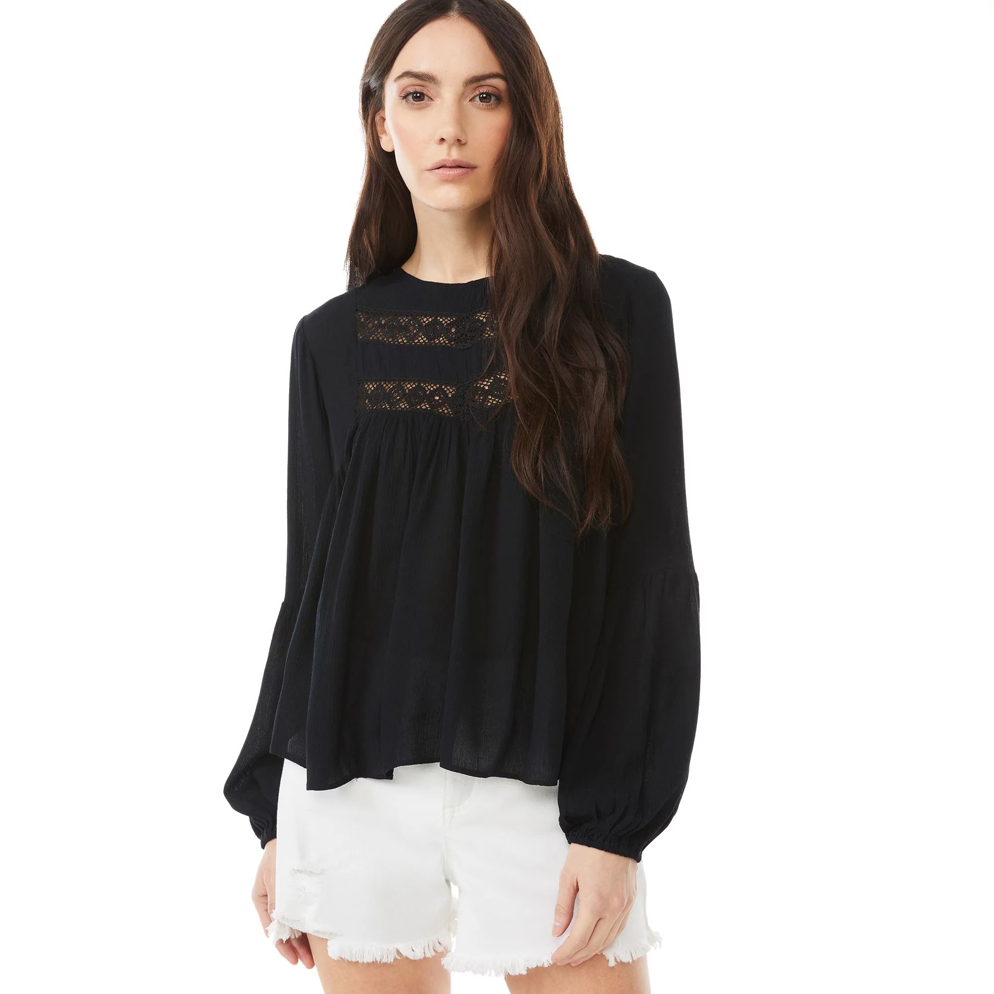 Scoop Women's Blouson Sleeve Top | Walmart (US)